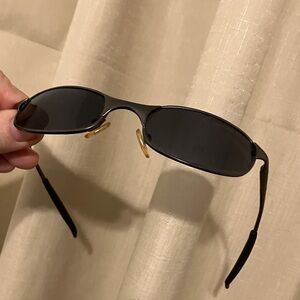 Vintage Black Oval Sunglasses